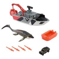 ราคา Matchbox Jurassic World Mosasaurus Transport Amphibious Rescue Ship Vehicle Toy Dinosaur Toy Mini Vehicle Water Play Ages 3 and Up Multi JGG61 (44255986286)