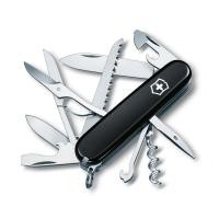 ราคา VICTORINOX Huntsman Black Swiss Army Knife Multi Tool for Disaster Preparedness Climbing Hiking Camping with Scissors and Saw Swiss made with 15 functions Small Compact Versatile Official Product 1 37