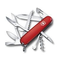ราคา VICTORINOX Huntsman Red Swiss Army Knife Multi Tool for Emergency Preparedness Hiking and Camping featuring Scissors and a Saw equipped with 13 functions Swiss made compact and small enough for variou