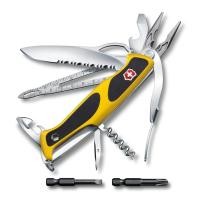 ราคา VICTORINOX Ranger Grip Boatman MW Yellow Black Multi Functional Knife Outdoor Bit Shackle Key with Marlin Spike Swiss Made Multi Tool Featuring 22 Functions Compact and Portable Emergency Preparedness