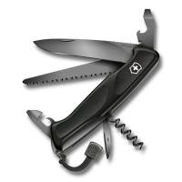 ราคา VICTORINOX Ranger 55 Grip Onyx Black Swiss Army Knife Multi Tool with 12 Functions Compact Outdoor Gift Survival Gear Domestic Genuine Product 0 9563 C31P (41904620956)