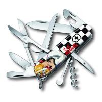 ราคา VICTORINOX Huntsman Mach GoGoGo Checkered Flag Camping Knife Black White 91mm with Warranty (41204625733)