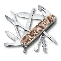ราคา VICTORINOX Huntsman Desert Camouflage Swiss Army Knife multifunctional emergency gear for mountain climbing hiking and camping equipped with scissors and a saw This Swiss made multi tool features 15 f