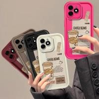 ราคา ส่วนบุคคลอินเทรนด์กาแฟสําหรับ OPPO F11 PRO A74 A58 A83 A55 A36 Reno 5K 6 7 8T 8 PRO 11 A16K F19 A78 A57 A1 กันกระแทก Angels eye Soft Cover (29231730184)