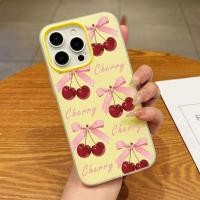 ราคา แฟชั่น Cherry Bow Jelly 2 in 1 เคสโทรศัพท์สําหรับ OPPO A15 A15S A16K A16E A18 A38 A40 A57 A57E A57S A60 A77 Soft TPU กันกระแทกสามารถถือภาพปกหลังปลอก (47850570217)