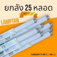 ราคา ยกลัง 25 หลอด หลอดฟลูออเรสเซนต์ T8 18W 60cm 36W 120cm แสงขาว (29630400498)