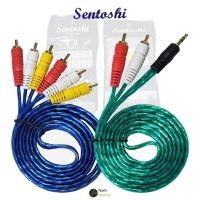 ราคา สาย RCA AV AUX 3 5mm 3สี 2สี ต่อ TV หัวทองแดง คุณภาพดี คุ้มค่า (26274216088)