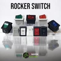 ราคา สวิตช์ไฟ สวิทช์กระดก Rocker Swich 3 ขา มีไฟ 2 ขา เปิด ปิด 6A 250V KCD1 (26374210830)