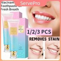 ราคา ลดราคา ยาสีฟัน JIORNIEE Niacinamide Whitening 1 2 3 ชิ้น ทำความสะอาดช่องปากเพื่อฟันขาว ลดคราบฟันเหลือง ยาสีฟัน ServePro (40859441966)