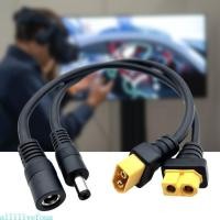 ราคา Allilivefoua XT60 T ปลั๊กขั้วต่อ DC5 5mmx2 5mm DC5525 สายไฟอะแดปเตอร์ (56850986681)