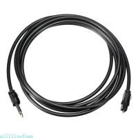 ราคา Allilivefoua SPDIF Optical Fiber To Round Mouth TOSLINK Optical Connector Toslink to 3 5mm (56550971902)
