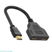 ราคา Allilivefoua Double Monitors HDTV Splitter 1 in 2 Out 1080P ต่อเนื่องสําหรับคอนโซลเกมทีวีโปรเจคเตอร์โฮมเธียเตอร์ Acce (52350976957)