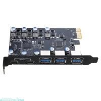 ราคา Allilivefoua PCIe 4 0 X16 ถึง USB 3 0 การ์ด 10Gbps 4 พอร์ต PCIE การ์ดขยาย PC ภายใน USB (51200986634)