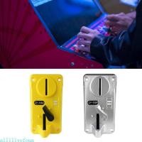ราคา Allilivefoua ม้วนลงตัวเลือกเหรียญอิเล็กทรอนิกส์พร้อมตัวบ่งชี้ LED CPU ตัวเลือกตัวรับเหรียญหลายตัวเข้ากันได้กับและสายไฟ (47451006994)