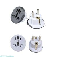 ราคา Allilivefoua Eu German Travel Plug Adapter International Power Adaptor Travel from US to EU (43776217003)