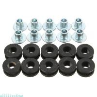 ราคา Allilivefoua 10 ชิ้น ปลอกยาง กันสึกหรอ รถจักรยานยนต์ แฟริ่ง บุชชิ่ง เบาะยาง (25722141722)