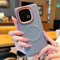 ราคา เหมาะสําหรับ iQOOZ10turboPro เคสโทรศัพท์แม่เหล็กผ้าลินินผ้า z10turboPro ผ้ารูปแบบป้องกันกรณี Spot goods (46250667680)