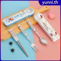 ราคา ชุดช้อนส้อมลายโดราเอมอน เฮลโลคิตตี้ สแตนเลสเกรดอาหาร ช้อนส้อมตะเกียบการ์ตูน พกพาสะดวก สำหรับนักเรียน ยุนนี่ (26791136824)