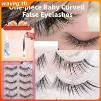 ราคา ของขวัญฟรี ขนตาปลอมเด็ก 5 ชิ้น 1 ชิ้น ขนตาปลอมโค้งสำหรับเด็ก ก้านแข็งธรรมชาติ ขนตาปลอมสำหรับมือใหม่ WAVETH (40620208047)