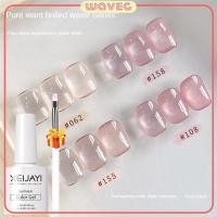 ราคา ซื้อ 1 แถม 1 XEIJAYI All match Pure Want Nail Glue Plain Ice Water Transparent Nude Color Nail Glue Gel Fashion New Gentle White Jelly Color Nail Salon WAVETH (28082395711)