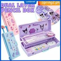 ราคา สินค้าพร้อมส่ง สินค้าพร้อมส่ง Sanrio Suitcase กล่องใส่ดินสอสไตล์กระเป๋าเดินทาง กล่องเครื่องเขียนความจุขนาดใหญ่ 2 ชั้น กล่องใส่ปากกาสำหรับนักเรียนพกพาแบบสร้างสรรค์ Spring2 Spring2 LuckServeX (443529291