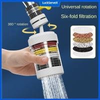 ราคา เครื่องกรองน้ำแบบก๊อกน้ำอเนกประสงค์ ดีไซน์ก๊อกน้ำ 6 ชั้น ปรับปรุงคุณภาพน้ำ เครื่องกรองน้ำแบบก๊อกน้ำป้องกันน้ำกระเซ็นหมุนได้ 360 องศาสำหรับห้องครัว LuckServeX (44303141505)