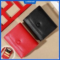 ราคา กระเป๋าสตางค์ใบสั้นสไตล์เกาหลีสำหรับผู้หญิง 3 พับ หนัง Pu ใส่บัตรนักเรียน กระเป๋าใส่เหรียญใบเล็ก แฟชั่น LuckServeX (40507729376)