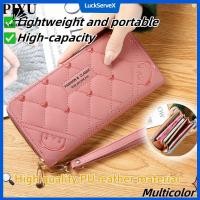 ราคา กระเป๋าสตางค์ผู้หญิงแบบมีซิปยาวรุ่นใหม่ กระเป๋าสตางค์หนังผู้หญิง กระเป๋าสตางค์ใส่โทรศัพท์อเนกประสงค์ ความจุขนาดใหญ่ LuckServeX (29781292174)
