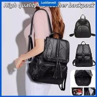 ราคา กระเป๋าเป้หนังคุณภาพสูง กระเป๋าเป้หนังนิ่มสำหรับผู้หญิง กระเป๋าเป้เอนกประสงค์ลำลอง LuckServeX (27181284668)