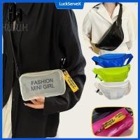 ราคา HUIIUH กระเป๋าคาดเอวสำหรับผู้หญิง กระเป๋าเครื่องสำอางใสกันน้ำ สไตล์เรียบง่าย กระเป๋าใส่ของใช้ส่วนตัว PVC พกพาสะดวก เทศกาลสงกรานต์ LuckServeX (27031287744)