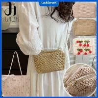 ราคา กระเป๋าสะพายข้างทรงสี่เหลี่ยมเล็กแฟชั่นสำหรับผู้หญิง กระเป๋าทอมือ กระเป๋าสานทรงสี่เหลี่ยมเล็ก LuckServeX (28731287747)