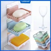 ราคา กล่องใส่สบู่แบบติดผนัง ไม่ต้องเจาะผนัง ที่วางสบู่ในห้องน้ำ ที่เก็บสบู่ ที่วางสบู่ ที่วางสบู่ LuckServeX (43404340937)