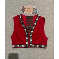 ราคา เสื้อกั๊กงานปักมือสอง สีแดง Size S งานป้ายของแท้ สภาพ 90 (40368947455)