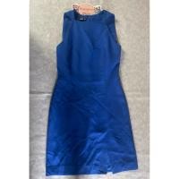 ราคา เดรสกระโปรงสั้นแขนกุดมือสอง สีน้ำเงิน Size M แบรนด์ Mango ของแท้ สภาพ 90 (40016514351)