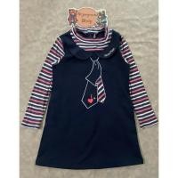 ราคา เดรสแขนยาวของเด็กมือสอง สีกรมท่า Size 140 แบรนด์ Mezzo Piano ของแท้ สภาพ 85 (44306100323)