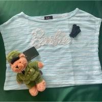 ราคา เสื้อครอปไหมพรมซีทรู แขนสั้นคอกลม ของเด็กมือสอง Size L 160 แบรนด์ Barbie ของแท้ สภาพ 90 (29155721423)
