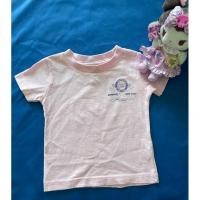 ราคา เสื้อยืดแขนสั้นคอกลม ของเด็กมือสอง สีชมพู Size 70 งานป้าย ของแท้ สภาพ 90 (28407967662)