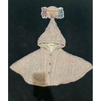 ราคา เสื้อคลุมไหมพรมกันหนาว ทรงปีกค้างคาวมีฮู้ด ของเด็กมือสอง สีน้ำตาล Size 80 แบรนด์ Tete a Tete ของแท้ สภาพ 90 (27926981159)