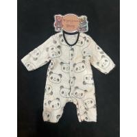 ราคา ชุดรอมเปอร์ บอดี้สูทเด็ก แขนยาว ขายาว พิมพ์ลายหมีแพนด้า มือสอง Size 70 งานป้ายของแท้ สภาพ 90 (27769516972)