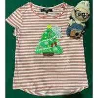 ราคา เสื้อยืดคอกลมแขนสั้นของเด็ก ลายทางสีแดง มือสอง Size 120 แบรนด์ CPS Chaps ของแท้ สภาพ 90 (27753713726)