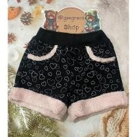 ราคา กางเกงขาสั้นลายหัวใจของเด็กมือสอง สีดำ Size 95 งานป้ายของแท้ สภาพ 85 (27314656649)