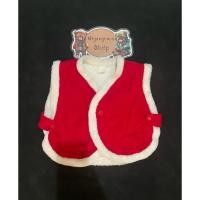 ราคา เสื้อกั๊กเด็ก เสื้อแขนกุดขนนุ่มปัก Snowman ของเด็กมือสอง สีแดง Size 80 งานป้ายของแท้ สภาพ 90 (26274869056)