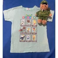 ราคา เสื้อยืดคอกลมแขนสั้นของเด็ก มือสอง สีฟ้่า Size 120 แบรนด์ Bandai ของแท้ สภาพ 85 (26157639058)