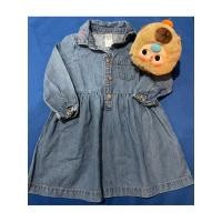 ราคา เดรสยีนส์แขนยาว คอปก ของเด็ก มือสอง Size 90 แบรนด์ Carter s ของแท้ สภาพ 90 (24634389918)