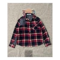 ราคา เสื้อเชิ้ตเด็กแขนยาวลายสก๊อตของเด็กมือสอง สีแดง Size 120 แบรนด์ Familiar ของแท้ สภาพ 90 (40626077233)