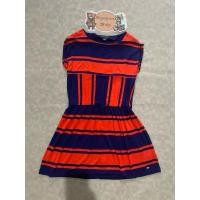 ราคา มินิเดรสแขนสั้นคอกลมลายทางของเด็กมือสอง Size 130 แบรนด์ Tommy ของแท้ สภาพ 90 (28925931132)