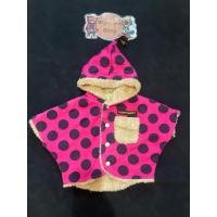ราคา เสื้อคลุมกันหนาว ทรงปีกค้างคาว ผ้านุ่มมีฮู้ดของเด็กมือสอง สีชมพู Size 70 แบรนด์ Party Party ของแท้ สภาพ 90 (28826980352)