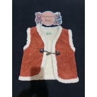 ราคา เสื้อกั๊กแขนกุดขนนุ่มของเด็กมือสอง สีน้ำตาล Size 110 งานป้ายของแท้ สภาพ 90 (28427089764)