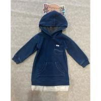 ราคา เดรสผ้าหนานุ่มแขนยาวมีฮู้ดของเด็กมือสอง สียีนส์ Size 90 แบรนด์ Buddy Lee ของแท้ สภาพ 85 (27974073356)