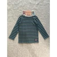 ราคา เสื้อแขนยาวคอกลมลายทางของเด็กมือสอง Size 110 แบรนด์ Mikihouse ของแท้ สภาพ 85 (27792545070)